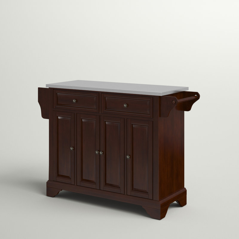 Three Posts™ Haslingden Metal Kitchen Island & Reviews Wayfair